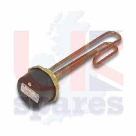 27" 2 1/4" BSP Copper Immersion Heater & Thermostat